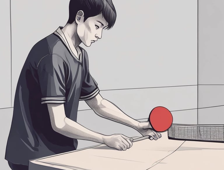 A calm defender blocking a powerful shot with steady concentration.