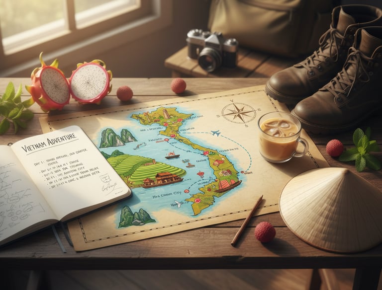Création d'itinéraire sur mesure pour le Vietnam