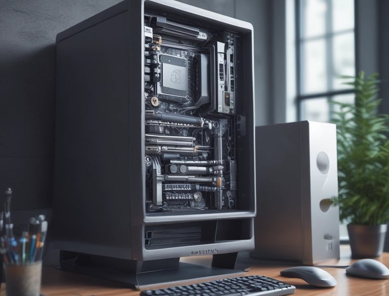 Person attending an online training session on a laptop at home.