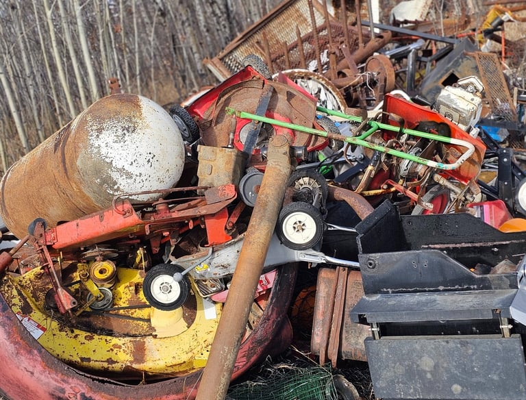 Pile of various scrap