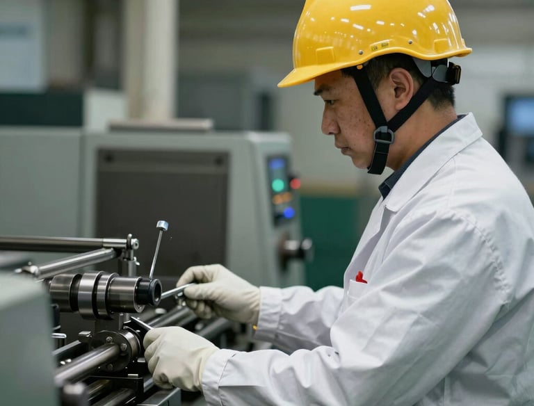 A sleek modern office workspace with a laptop displaying a professional website layout.