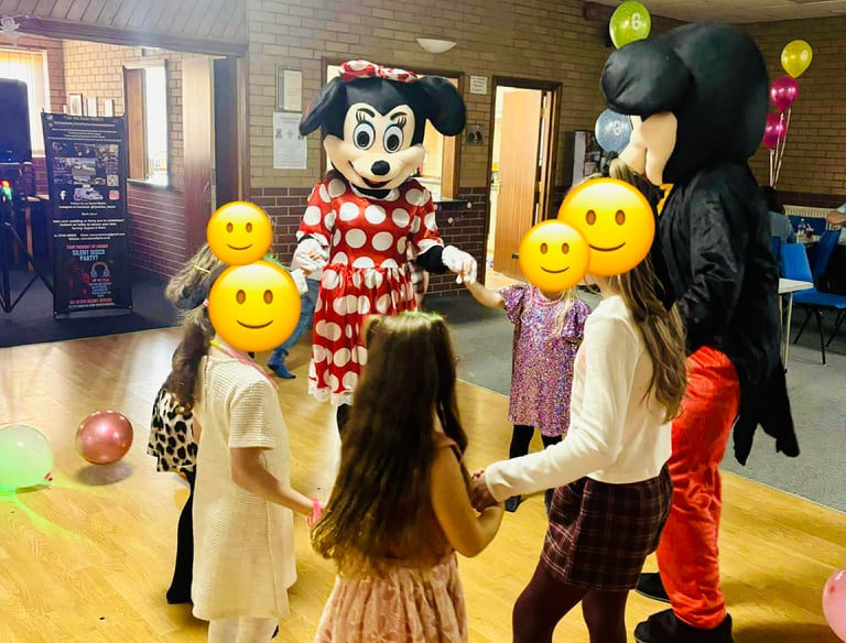 childrens party in kidderminster for a birthday party with a surprise mascot visit