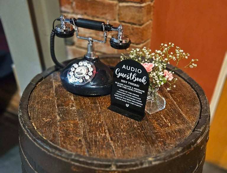 audio guestbook hired out in ludow shropshire 