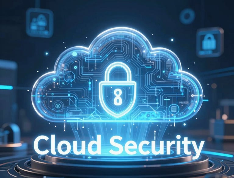 Abstract digital shield glowing with AI circuit patterns symbolizing risk protection.