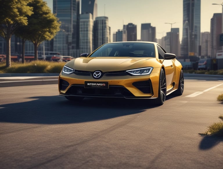Abstract silhouette of two sleek cars converging, symbolizing strategic connections.