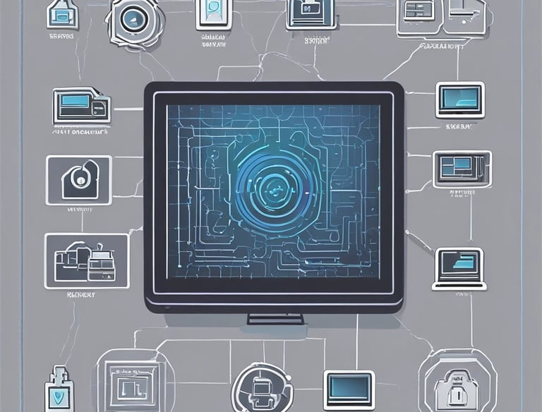 A glowing 3D neural core pulsating with electric-blue data shards floating around it.