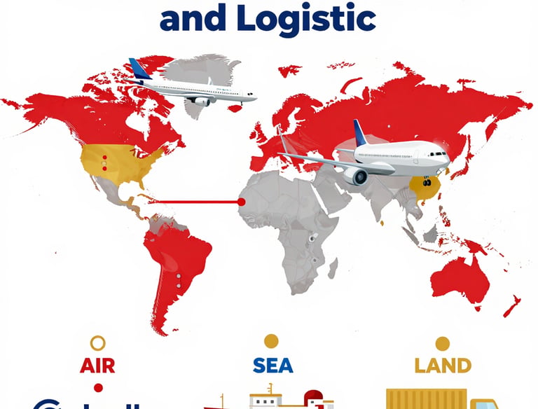 A detailed map highlighting trade routes between Africa and global markets.