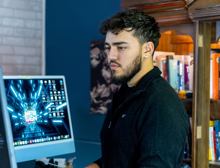 Zues Working In New Gen Office