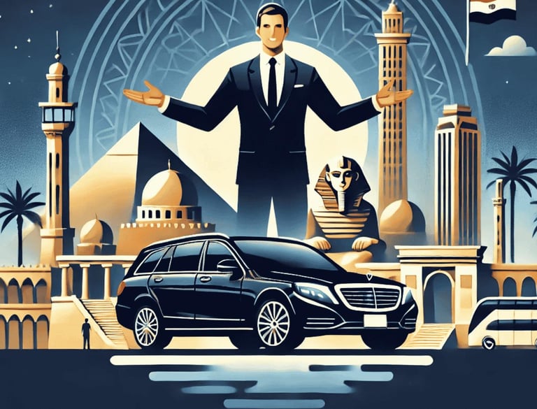 a man in a suit and tie is standing in front of a building