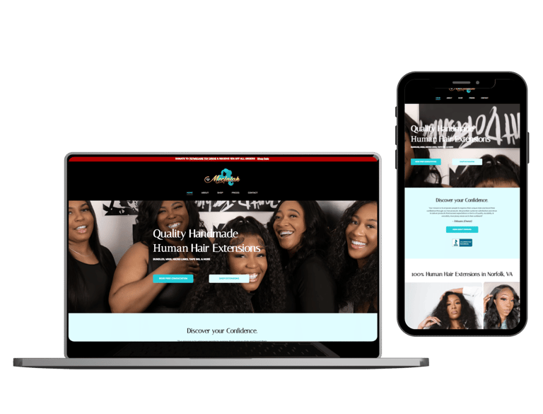 beauty website design