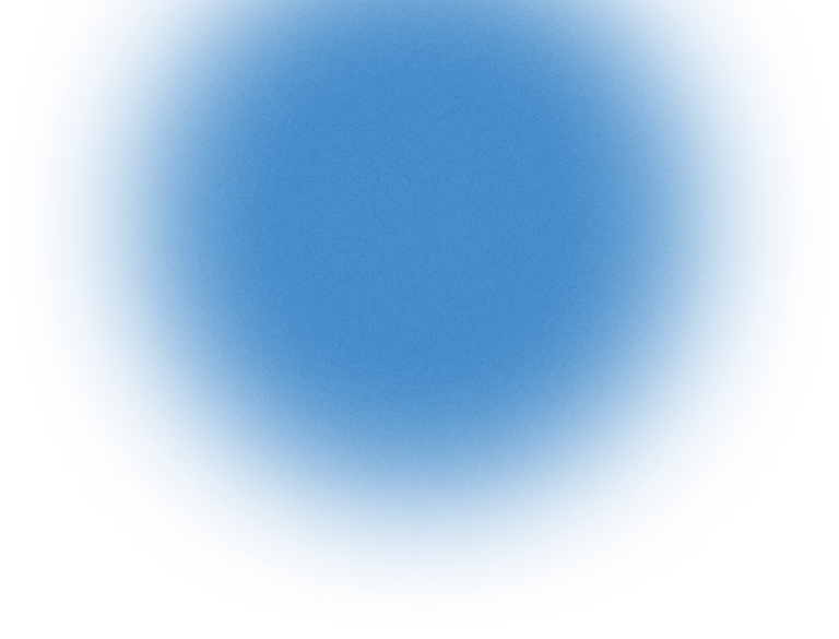 a blue circle with a black background