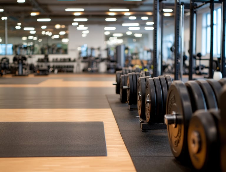 Clean fitness center