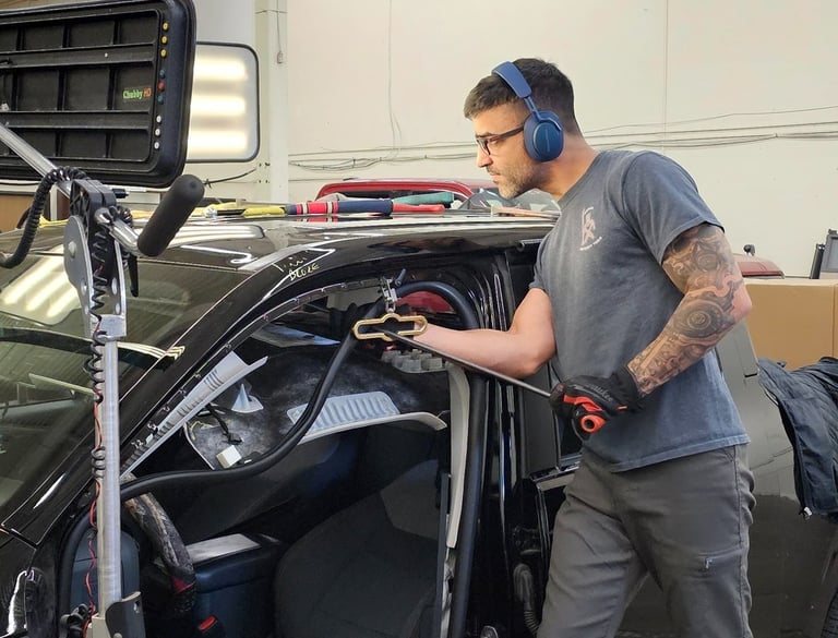 Pablo Rodríguez trabajando