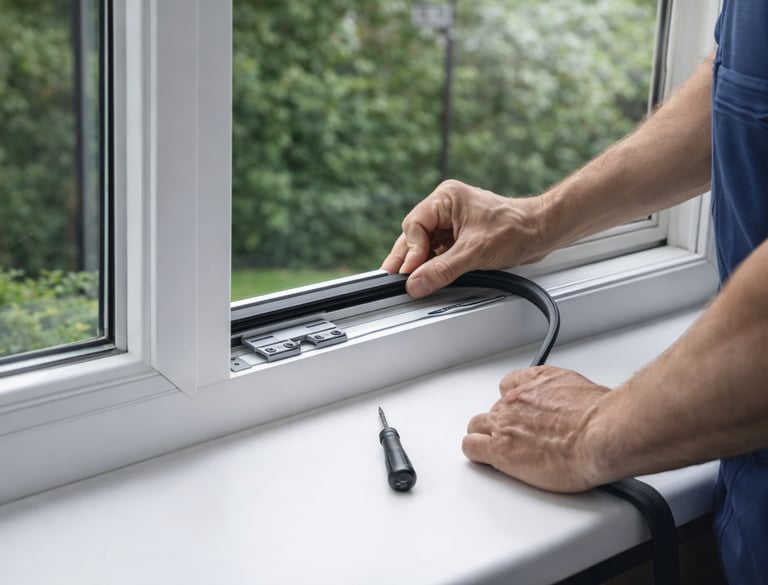 seal repair on a double glazed window - Somerset Double Glazing Repairs