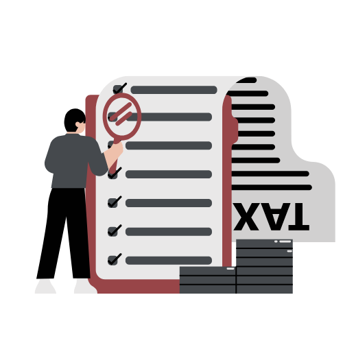 Revisión detallada de obligaciones fiscales y documentos financieros.