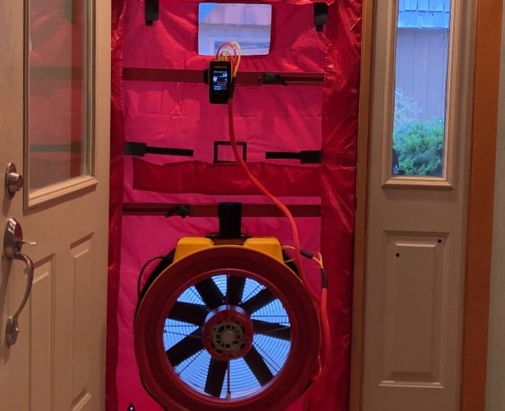 Blower door testing in Detroit Lakes, MN