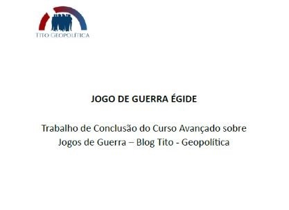 Capa do Jogo de Guerra Égide desenvolvido pelos alunos do curso