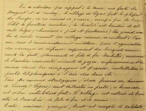 Rapport du Curé de la paroisse 1914