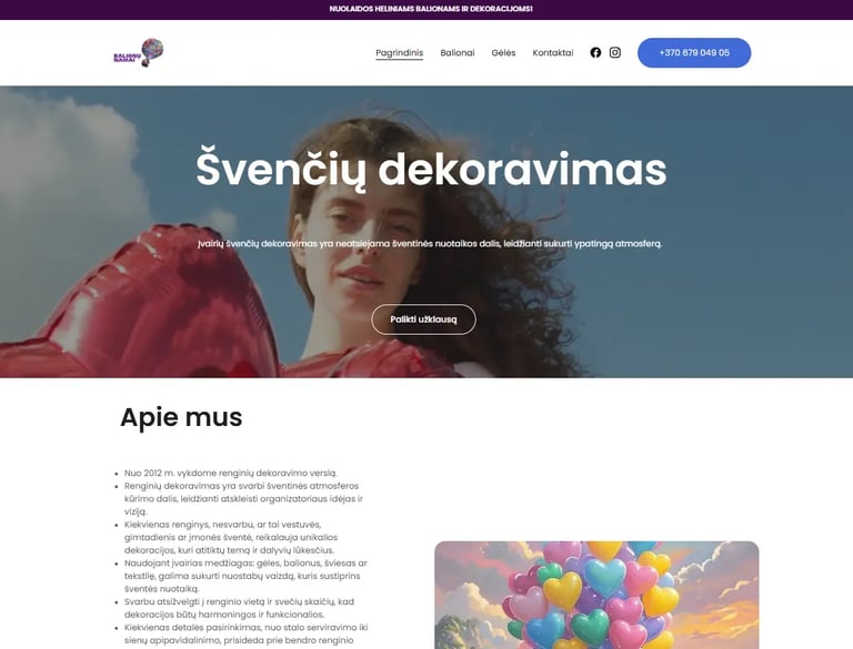 Interneto svetainė Švenčiu dekoravimas
