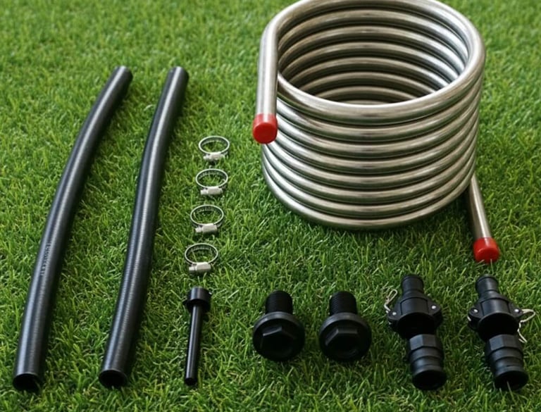 Custom size stainless steel heating coil kit with accessories