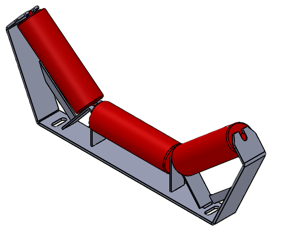 Support rouleau convoyeur à caisson