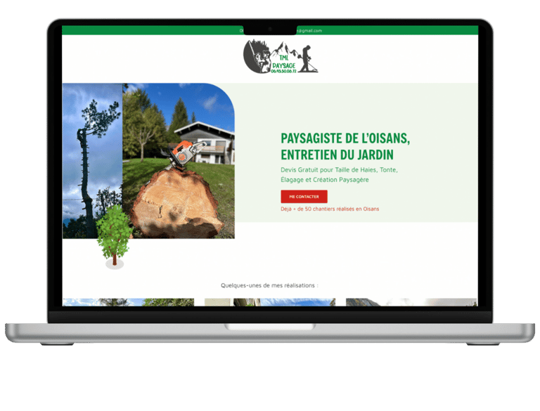 Site vitrine moderne TML Paysage
