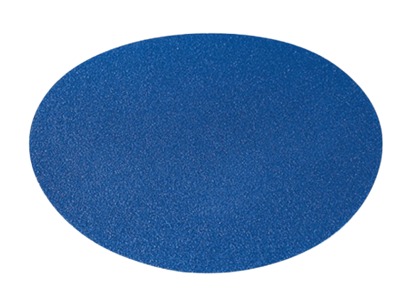 a blue circular object with a blue background
