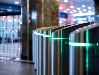 catraca de controle de acesso