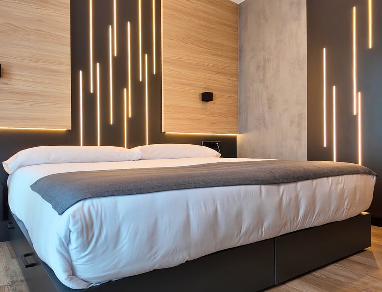 Habitación doble estándar del Hotel Focus en el Pas de la Casa, Andorra. En los Pirineos