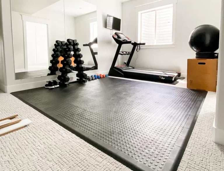 Help customers complete their gym with wholesale flooring and storage. A key retail add-on.