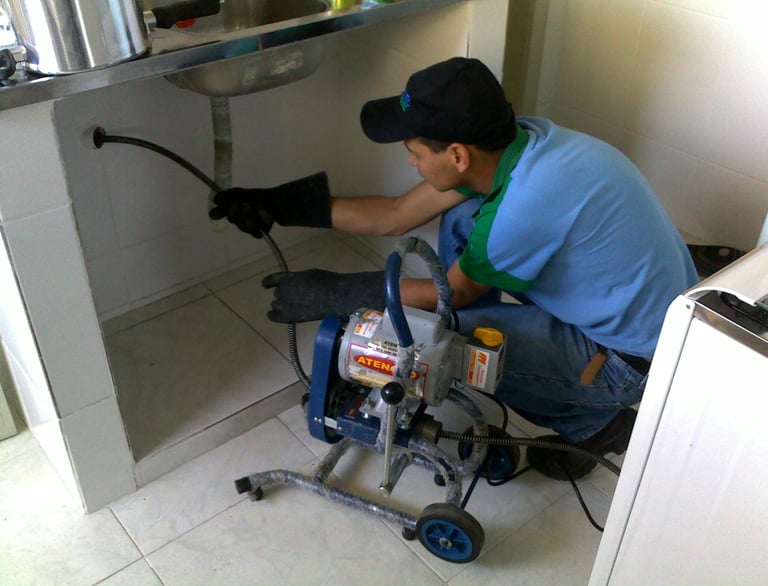 desentupimento de tubulação