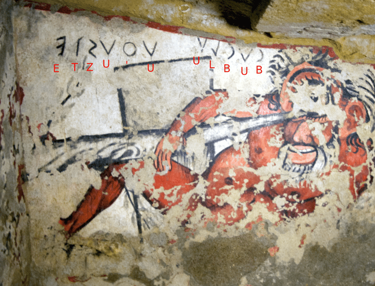 Etruscan Cyclopes in an Etruscan tomb in Tarquina