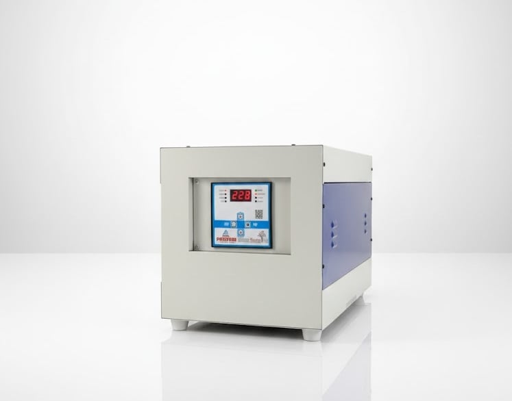 Power Red air cooled servo voltage stabilizer for light to medium industrial use