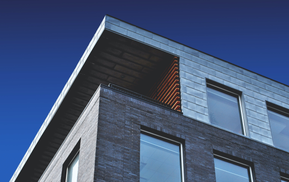 A clean shot of building corner