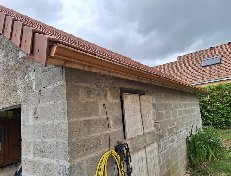 pose de gouttière alu