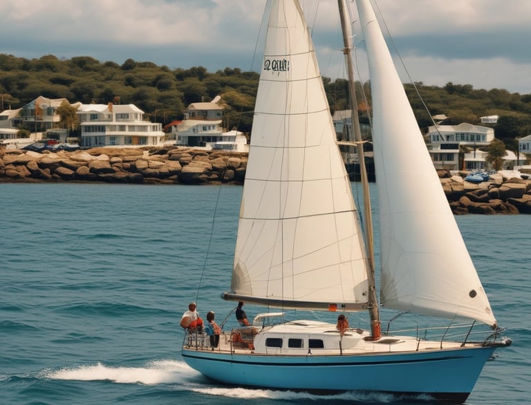 A serene coastal view reflecting the nautical theme.