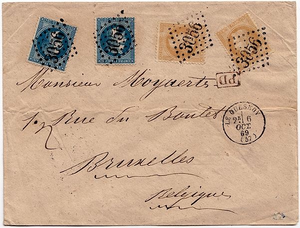 Losange Gros Chiffres 3056 et type 16.