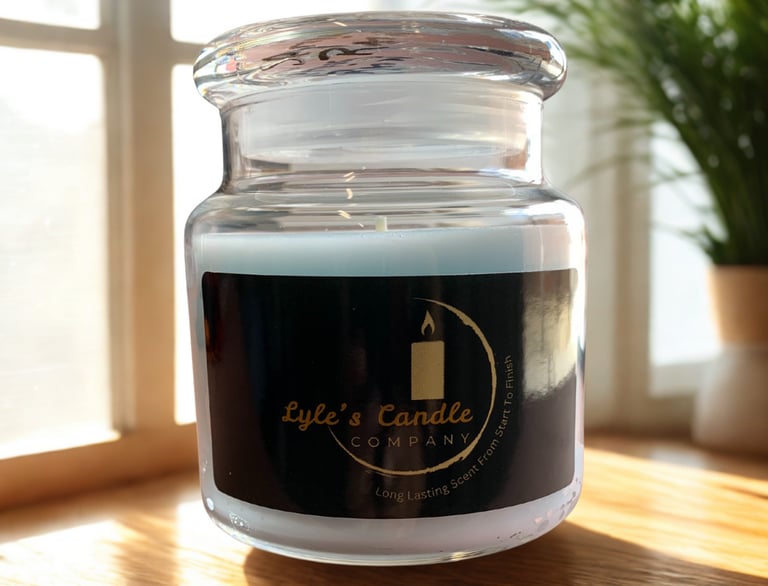 a candle that is sitting on a table