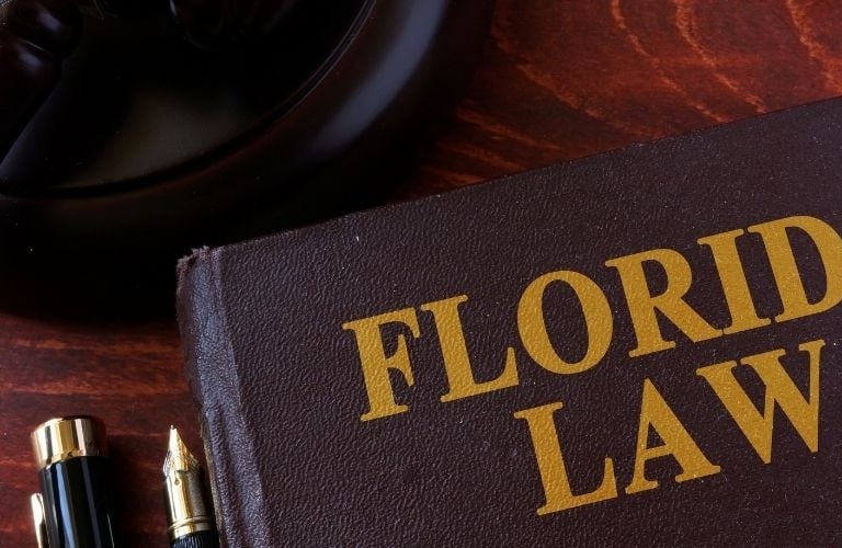 book cover says Florida law