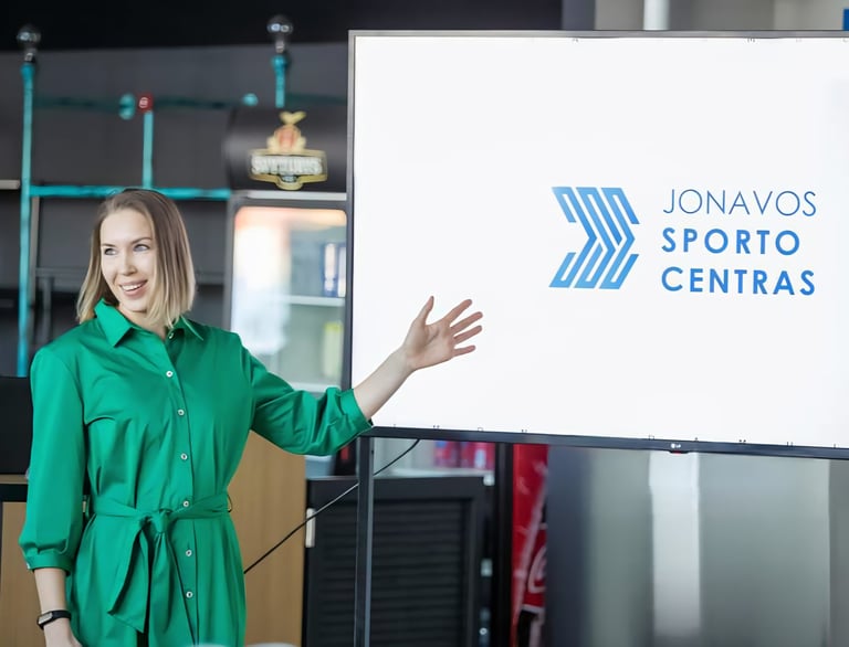 Jonavos sporto centro logotipo pristatymas
