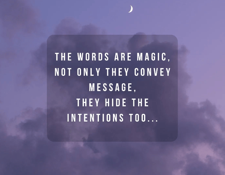 a quote about the words of the word's magic