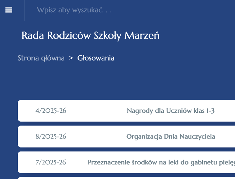 Głosowania