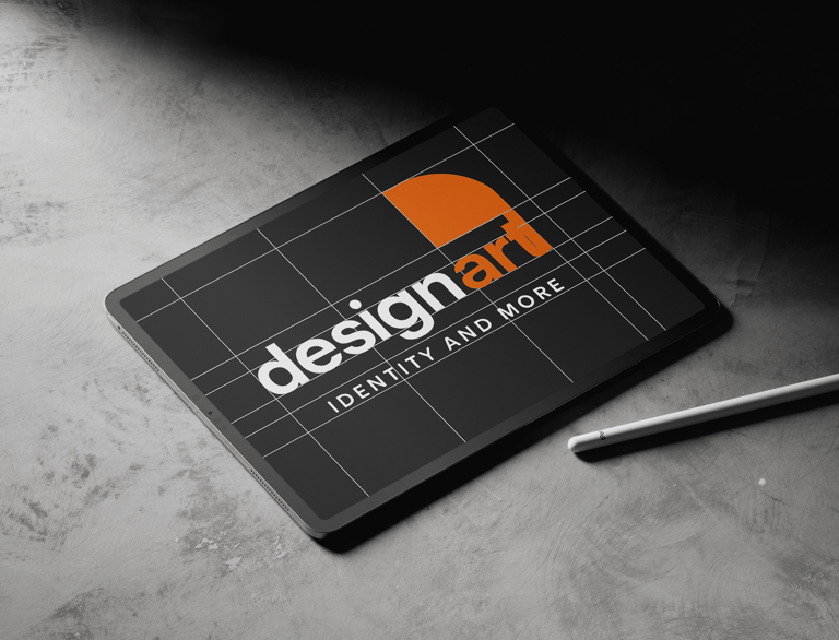 Logo being designed