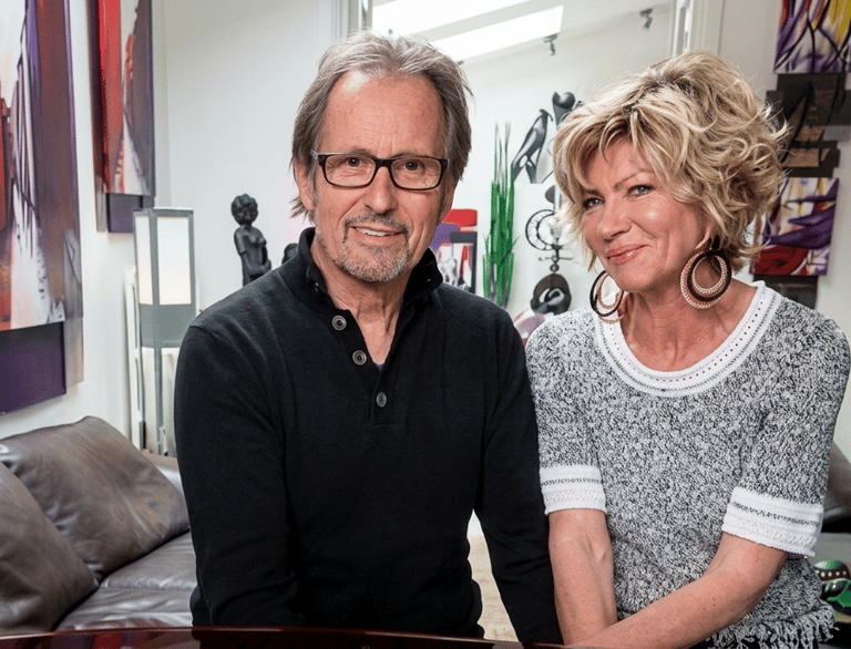 Daniel et Patricia Pierrard, duo d'artistes créateurs dans leur atelier showroom d'art contemporain