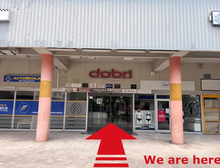 Entrance of Selfie Experience Split near Diocletian’s Palace – must-visit photo attraction in Split Old Town