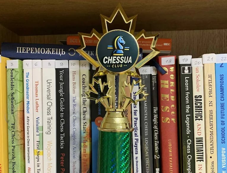 Chess Trophies in ChessUA Club Brantford