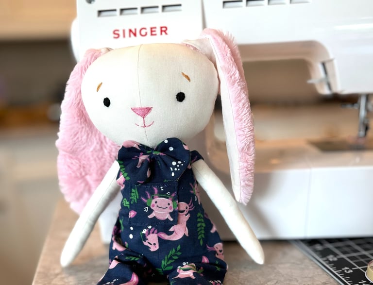 a stuffed rabbit toy