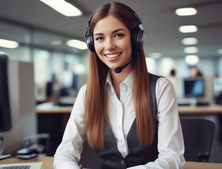 Photo of a friendly team member at dintec b.v. ready to assist customers with stainless steel solutions.