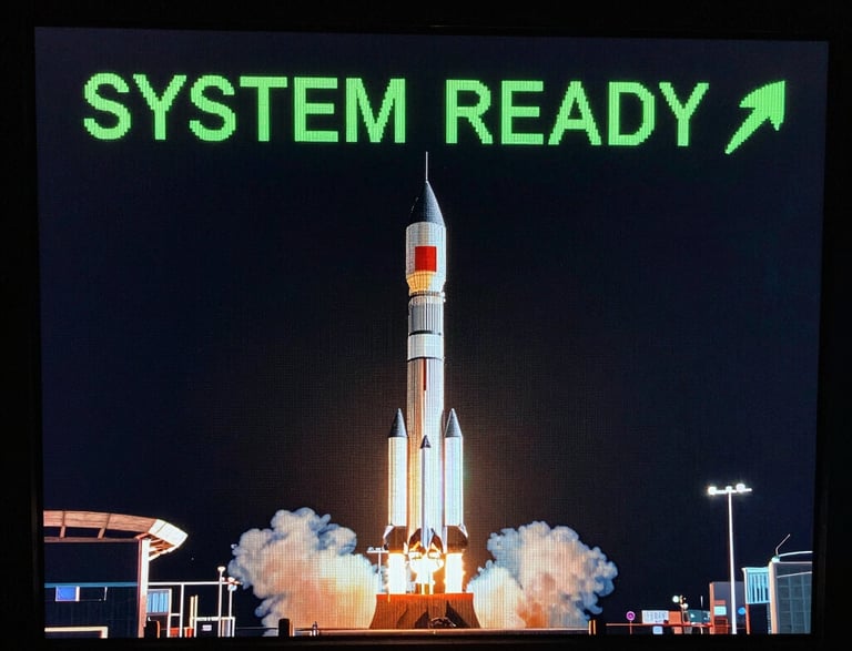 A sleek workspace with a laptop displaying a lead capture dashboard, set against a backdrop of deep navy and electric blue accents.