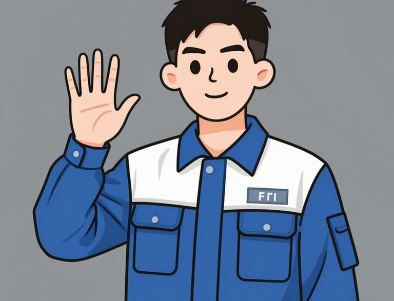 A mid-level driver attentively navigating a busy city street, focusing on traffic signs and signals.